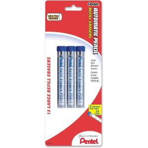 image:imagePentel PDE1BP2 Refill Eraser for AL Ax and PD Pencil Series 5 Pieces Per Tube 2X Tubes White5 Count Pack of 3