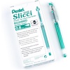 image:imagePentel Arts Slicci Extra Fine Gel Pen Black Ink 2Pack BG202BP2AGreen