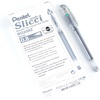 image:imagePentel Arts Slicci Extra Fine Gel Pen Black Ink 2Pack BG202BP2ASilver