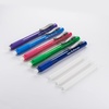 image:imagePentel Clic Retractable Eraser Assorted Colored Pen Style Grip Erasers Pack of 77 Count Pack of 1