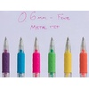 image:imagePentel Solar Pop Neon Gel Pen 06mm Fine Line Assorted Colors Pack of 4 K96BP4M1 Count Pack of 8