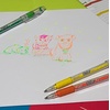 image:imagePentel Solar Pop Neon Gel Pen 06mm Fine Line Assorted Colors Pack of 4 K96BP4M1 Count Pack of 8