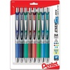 image:imagePentel EnerGel RTX Retractable Liquid Gel Pen 07mm Metal Tip Medium LineAssorted Ink 8Pk BL77BP8M1Assorted 2