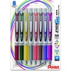 image:imagePentel EnerGel RTX Retractable Liquid Gel Pen 07mm Metal Tip Medium LineAssorted Ink 8Pk BL77BP8M1Assorted 3