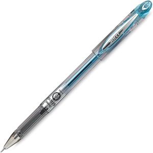image:imagePentel Arts Slicci Extra Fine Gel Pen Black Ink 2Pack BG202BP2ASky Blue