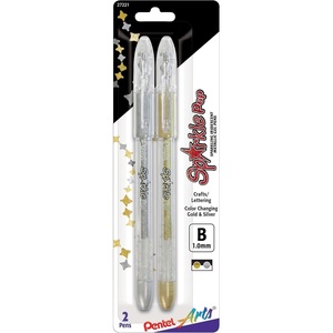 image:imagePentel Arts Sparkle Pop Metallic Gel Ink Pen 10mm Bold Line Assorted Colors Pack of 8 K91PABP8MSparkle Pop