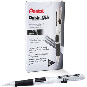 image:imagePentel QUICK CLICK Mechanical Pencil 07mm Green Barrel Box of 12 Pencils PD217DBlack