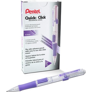 image:imagePentel QUICK CLICK Mechanical Pencil 07mm Green Barrel Box of 12 Pencils PD217DViolet