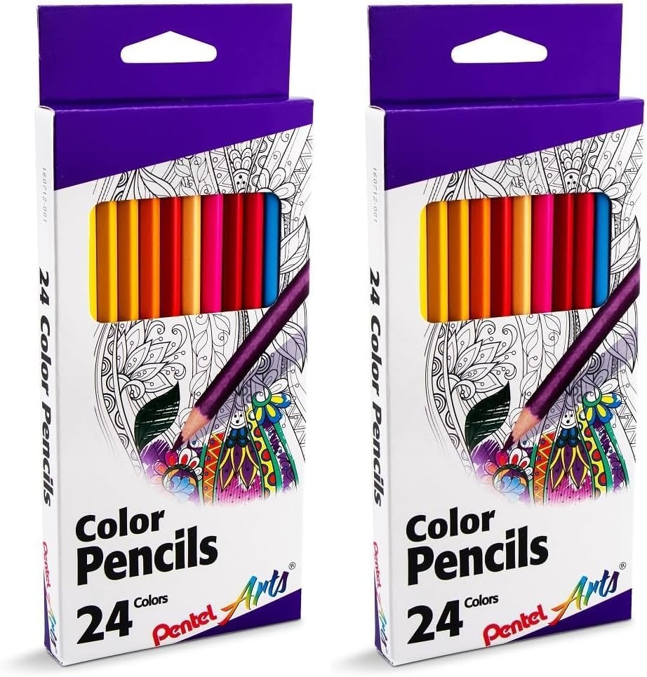 image:imagePentel Arts Watercolor Pencils 24 Package Assorted CB924Color Pencil