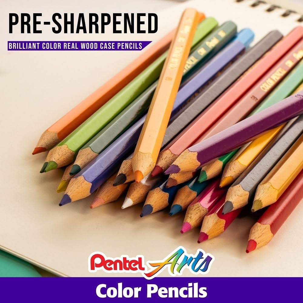 image:imagePentel Arts Watercolor Pencils 24 Package Assorted CB924Color Pencil