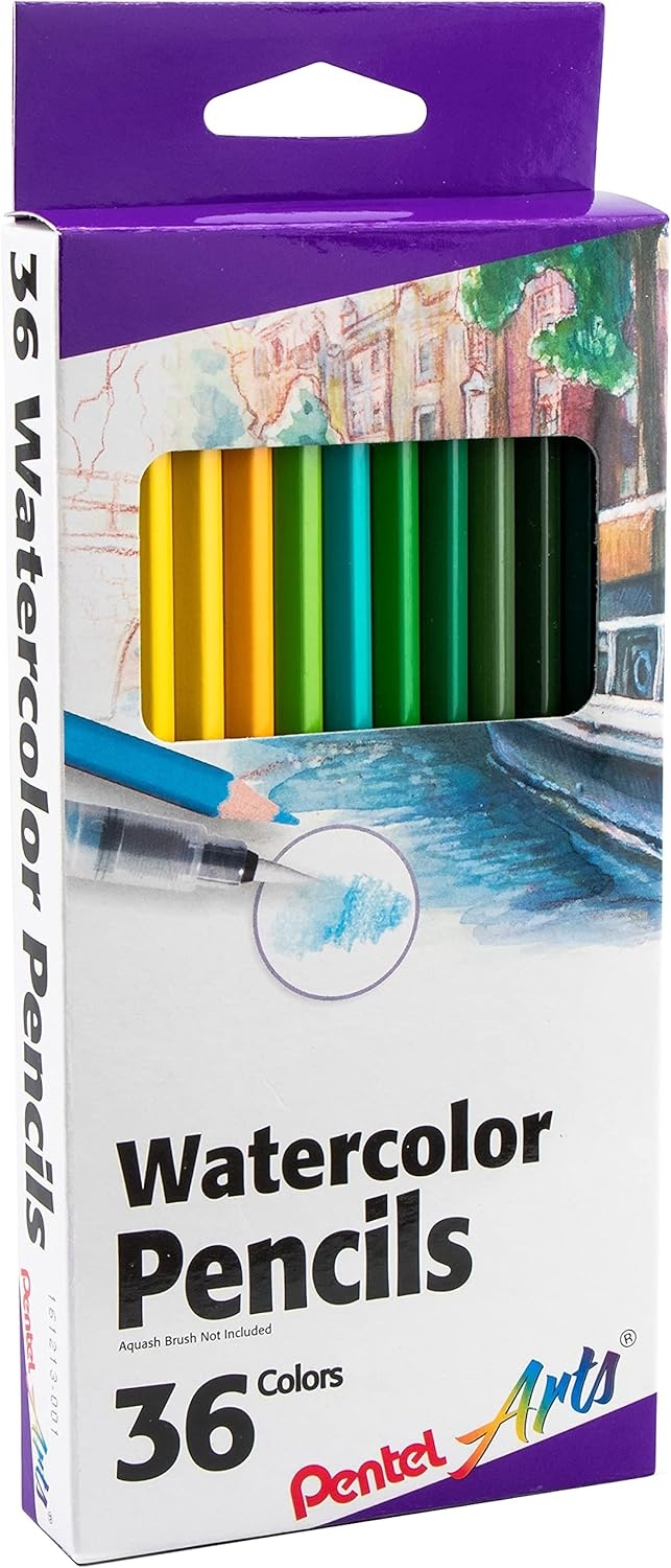 image:imagePentel Arts Watercolor Pencils 24 Package Assorted CB924Watercolor Pencil