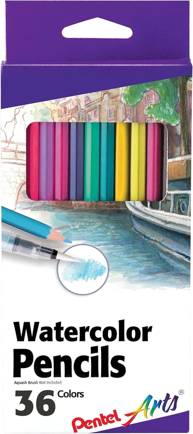 image:imagePentel Arts Watercolor Pencils 24 Package Assorted CB924Watercolor Pencil