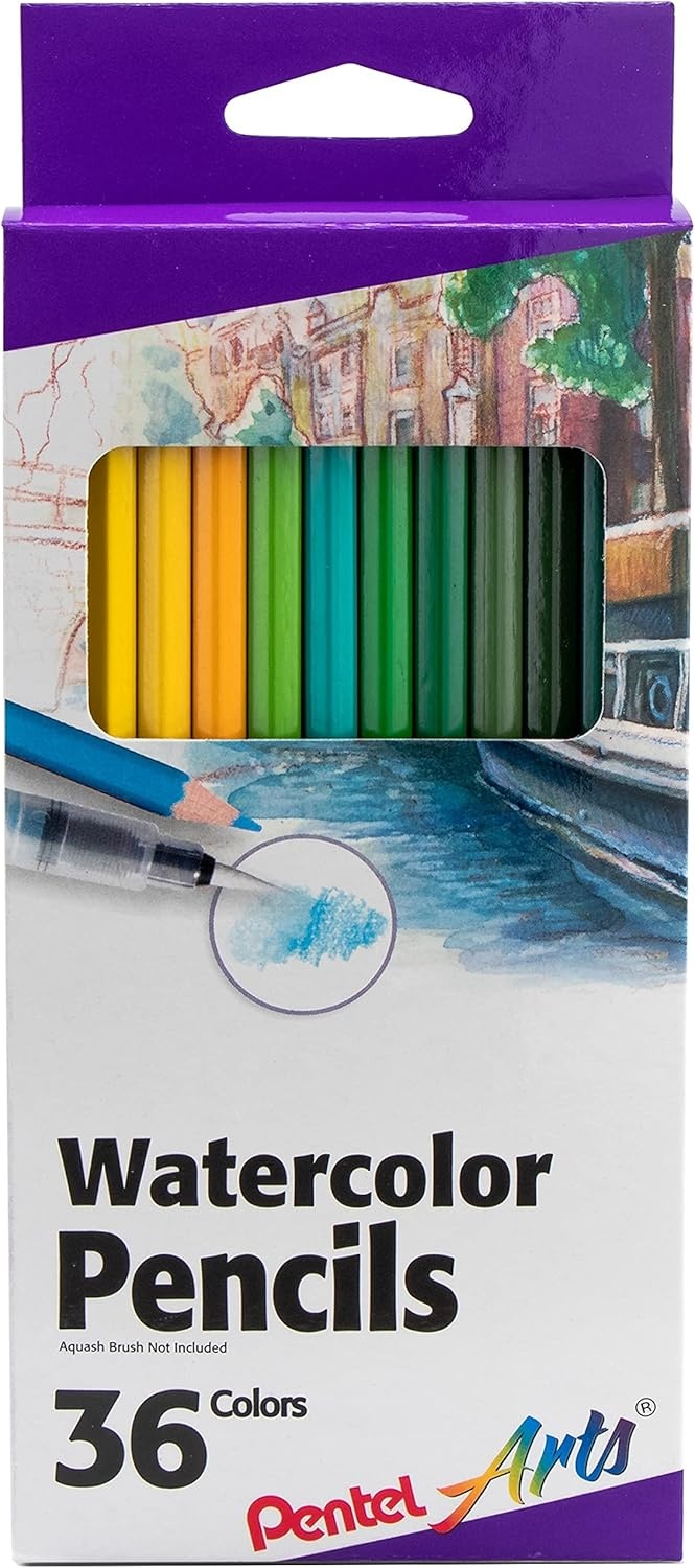 image:imagePentel Arts Watercolor Pencils 24 Package Assorted CB924Watercolor Pencil