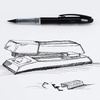 image:imagePentel Arts Tradio Stylo Sketch Pen Black Ink Pack of 1 TRJ50BPA