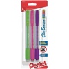 image:imagePentel Clic Retractable Eraser with Grip Assorted Barrel Colors ZE21BP3M Pack of 3Assorted Mix