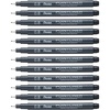 image:imagePentel Arts Pointliner Drawing Pen 08mm Black Ink Box of 12 Pens S20P8A