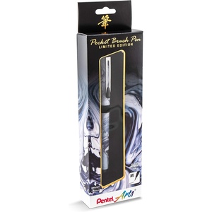 image:imagePentel Arts Limited Edition Pocket Brush Inking Brush Pen Marble Wrap GFKP3F1BPA