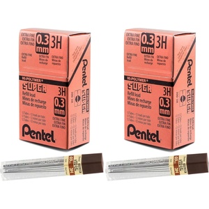 image:imagePentel Super HiPolymer Lead 03mm Extra Fine 3H 12 PcsTube Box of 12 3003H288 Count Pack of 1