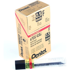 image:imagePentel Super HiPolymer Lead Refill 05mm Fine H 144 Pieces of Lead C505HF Lead
