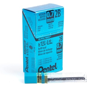image:imagePentel Super HiPolymer Lead Refill 07mm Medium 3H 144 Pieces of Lead 503H12 Count Pack of 1