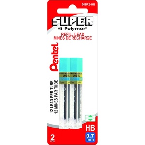 image:imagePentel Super HiPolymer Lead Refill 07mm Medium 3H 144 Pieces of Lead 503H2 Count Pack of 1