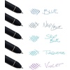 image:imagePentel EnerGel Kuro Shades of the Ocean Retractable Liquid Gel Pen Assorted Ink Colors Pack of 5 BL437OCNPF5Shades of the Ocean