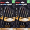 image:imagePentel EnerGel Kuro Retractable Liquid Gel Pen Shades of Black 07mm tip Assorted black ink Pack of 5 pens BL437PF5MAPack of 2