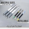 image:imagePentel Floatune Retractable Rollerball 10mm Bold Point Black Ink 8pk BY210PF8A