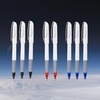 image:imagePentel Floatune Rollerball 08mm medium point Black Ink Pack of 8 pens BY108PF8ABlack  Red  Blue