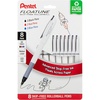 image:imagePentel Floatune Rollerball 08mm medium point Black Ink Pack of 8 pens BY108PF8ABlack  Red  Blue