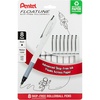 image:imagePentel Floatune Rollerball 08mm medium point Black Ink Pack of 8 pens BY108PF8ABlack