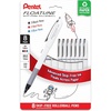 image:imagePentel Floatune Rollerball Pen 10mm Bold Point BlackBlueRed Ink Pack of 8 BY110PF8OFC