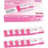 image:imagePentel HiPolymer Pink Block Eraser 10Ct Box  BCRF Pink Ribbon ZEH10PC10BC