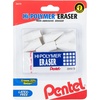 image:imagePentel Arts HiPolymer White Cap Erasers Pack of 10 ZEH02PABP10White