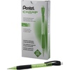 image:imagePentel Champ Mechanical Pencil 07mm Mechanical Pencil Tinted Black Barrel Box of 12 AL17AGreen