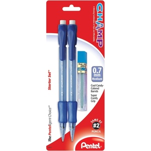image:imagePentel Champ Mechanical Pencil 07mm Mechanical Pencil Tinted Black Barrel Box of 12 AL17ABlack
