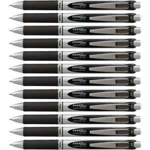 image:imagePentel EnerGel RTX Retractable Liquid Gel Ink Pen 07mm Medium line Yellow Ink Box of 12 Pens BL77GBlack