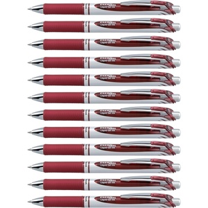 image:imagePentel EnerGel RTX Retractable Liquid Gel Ink Pen 07mm Medium line Yellow Ink Box of 12 Pens BL77GBurgundy
