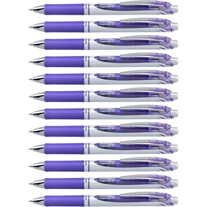 image:imagePentel EnerGel RTX Retractable Liquid Gel Ink Pen 07mm Medium line Yellow Ink Box of 12 Pens BL77GLilac