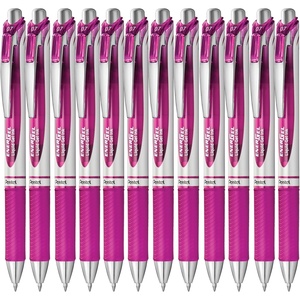 image:imagePentel EnerGel RTX Retractable Liquid Gel Ink Pen 07mm Medium line Yellow Ink Box of 12 Pens BL77GMagenta