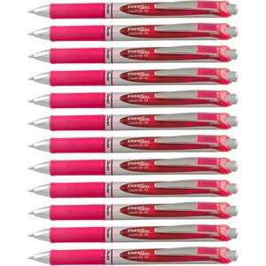 image:imagePentel EnerGel RTX Retractable Liquid Gel Ink Pen 07mm Medium line Yellow Ink Box of 12 Pens BL77GPink