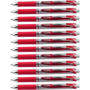 image:imagePentel EnerGel RTX Retractable Liquid Gel Ink Pen 07mm Medium line Yellow Ink Box of 12 Pens BL77GRed