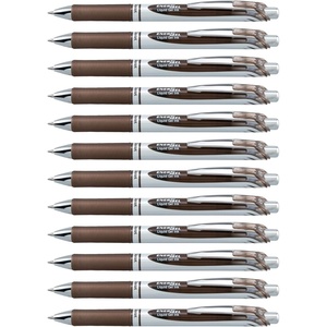 image:imagePentel EnerGel RTX Retractable Liquid Gel Ink Pen 07mm Medium line Yellow Ink Box of 12 Pens BL77GSepia