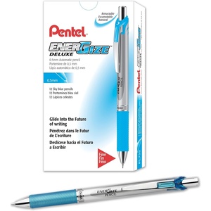 image:imagePentel EnerGize Mechanical Pencil 05mm Sky Blue Accents Box of 12 PL75SSky Blue Accents