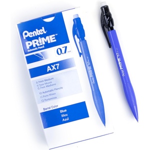 image:imagePentel Prime Mechanical Pencil 07mm Black Barrel Box of 12 AX7ABlue