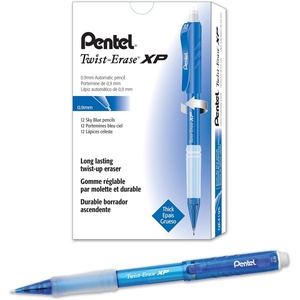 image:imagePentel TwistErase Express Mechanical Pencil 09mm Fashion Color Light Green Barrel Box of 12 QE419KSky Blue