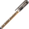 image:imagePentel Arts Gel Roller for Fabric 10mm Bold Lines Permanent Black Ink Pack of 2 BN15BP2A