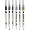 image:imagePentel Arts Sign Pen Twin Brush Pack of 6 Pens Black Hues SESW30CPC61