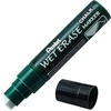 image:imagePentel Arts Wet Erase Chalk Marker Chisel Tip Red Ink Box of 12 SMW26BBlack