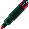 image:imagePentel Arts Wet Erase Chalk Marker Chisel Tip Red Ink Box of 12 SMW26BRed
